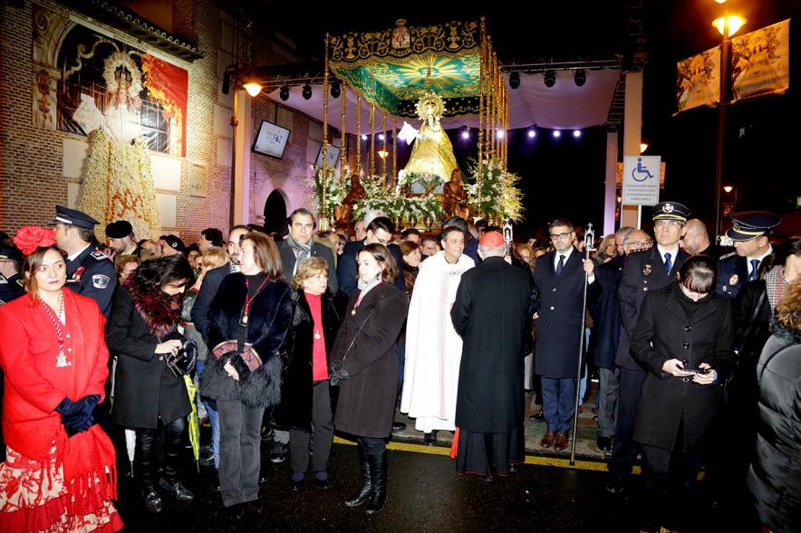 Participantes y autoridades. Procesión Virgen de la Paz 2020 