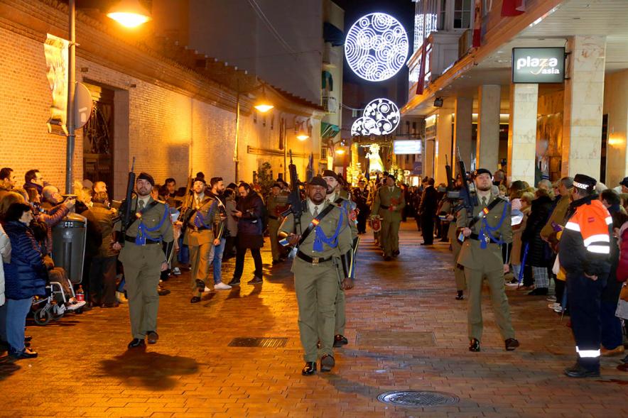 Desfile militar. Procesión Virgen de la Paz 2020