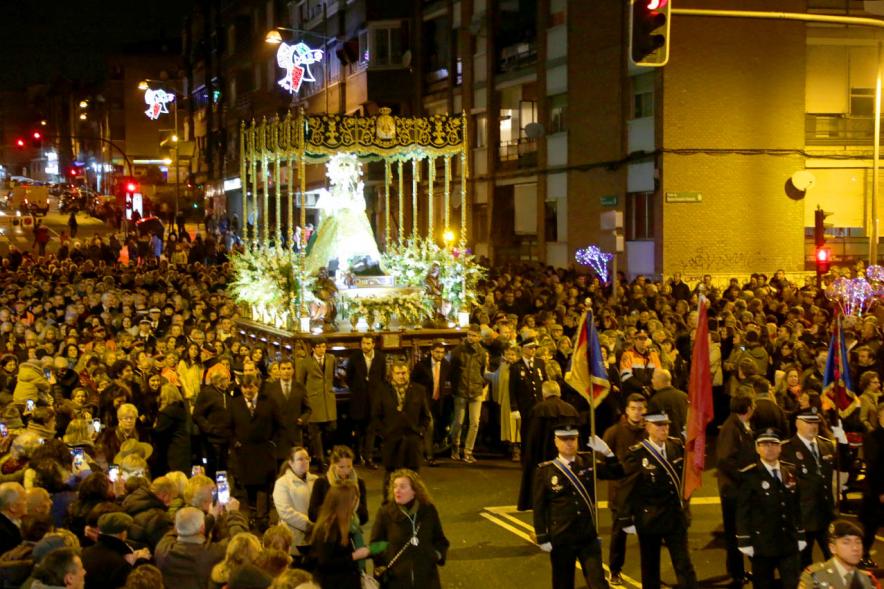 Vista general de la Procesión Virgen de la Paz 2020