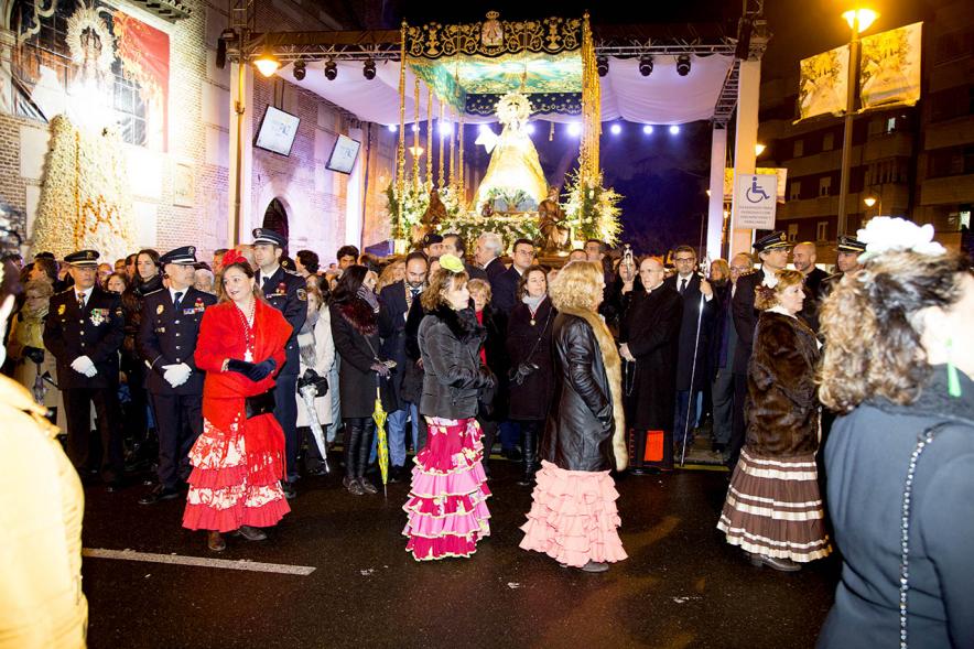 Participantes en la Procesión Virgen de la Paz 2020