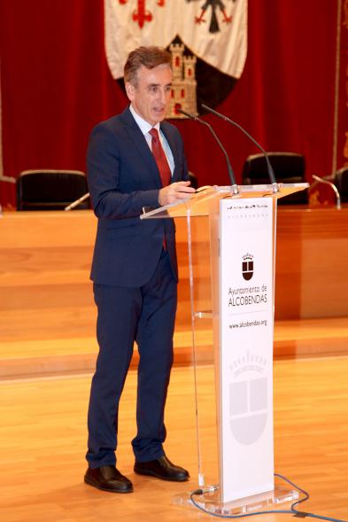 Recepción Club Taekwondo - Imagen de Jesús Tortosa Alameda en un momento de su discurso.   