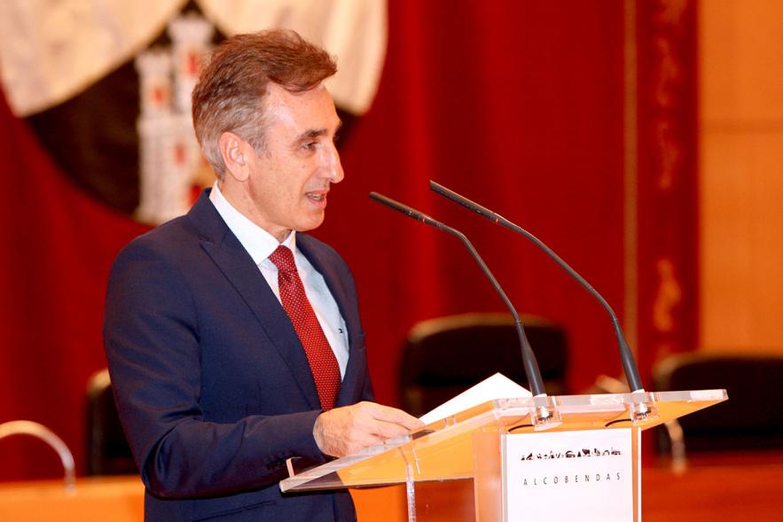 Recepción Club Taekwondo - Imagen Jesús Tortosa Cabrera, miembro del Club Taekwondo Tortosa en un momento de su discurso. 