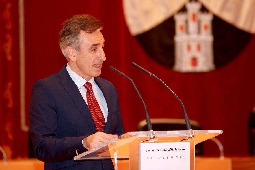 Recepción Club Taekwondo - Imagen Jesús Tortosa Cabrera, miembro del Club Taekwondo Tortosa en un momento de su discurso. 