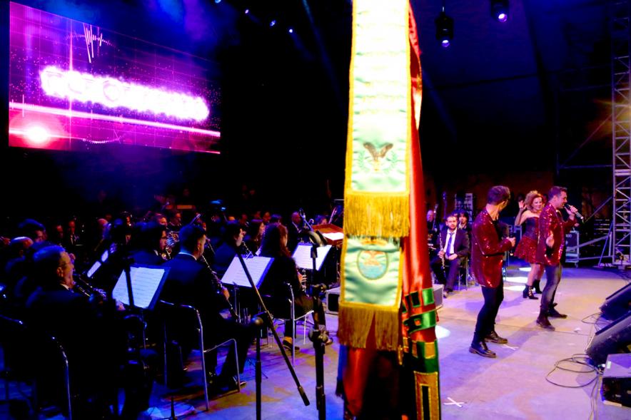 Momento de la actuación musical