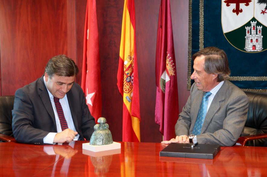 Recepción al Alcalde de Colina (Chile) -  Los dos alcaldes.