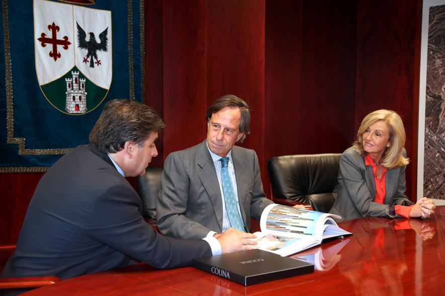 Recepción al Alcalde de Colina (Chile) -  Recepción de bienvenida.