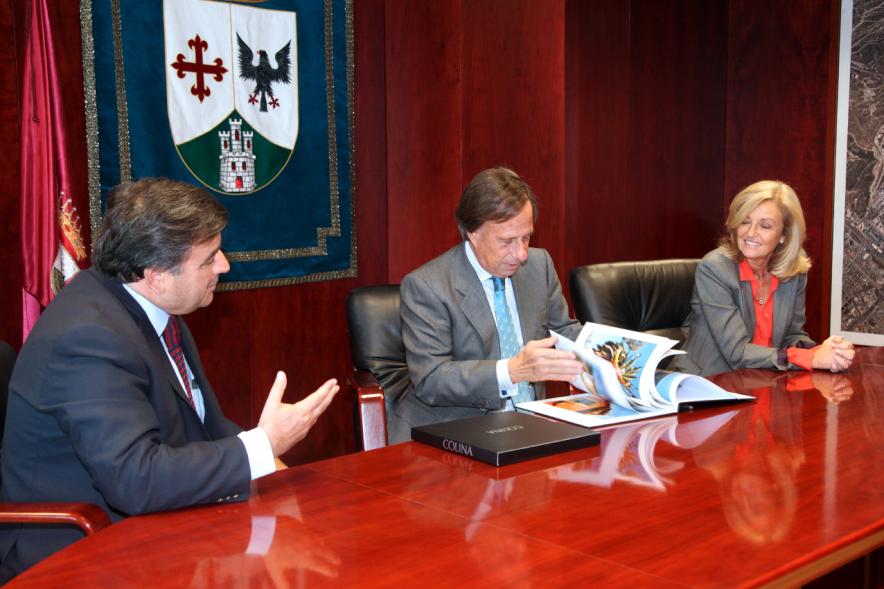 Recepción al Alcalde de Colina (Chile) - Recepción de bienvenida.