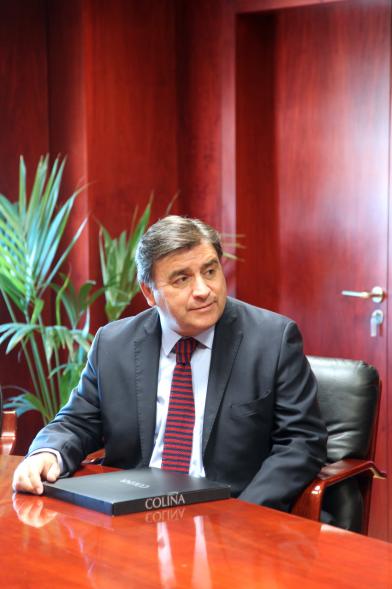 Recepción al Alcalde de Colina (Chile) -  El alcalde de Colina.
