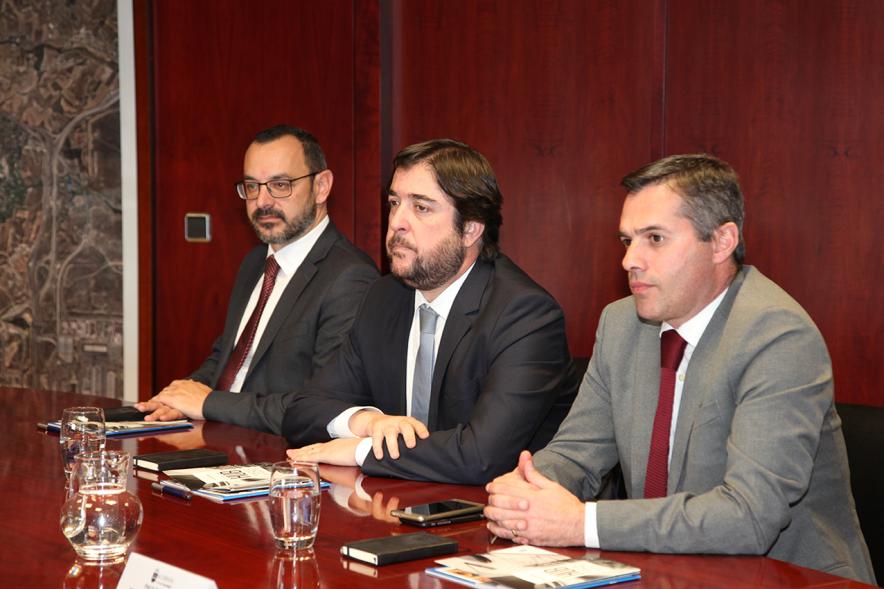 Recepción de Delegación Portuguesa - Imagen de la delegación de Portugal.  