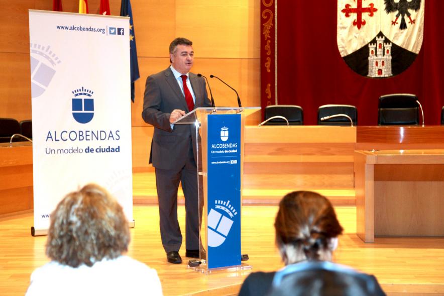 Recepción del Club Natación - Discurso del responsable del club.