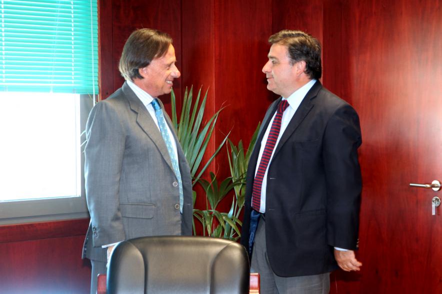 Recepción al Alcalde de Colina (Chile) -   Los dos alcaldes.