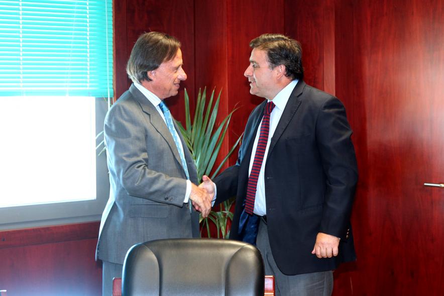 Recepción al Alcalde de Colina (Chile) -  Los dos alcaldes.