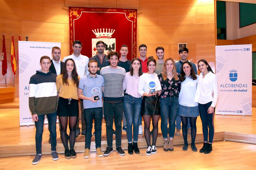 Recepción del Club Natación - Posado de todo el equipo.