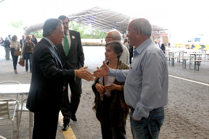Miembros del consistorio durante la visita