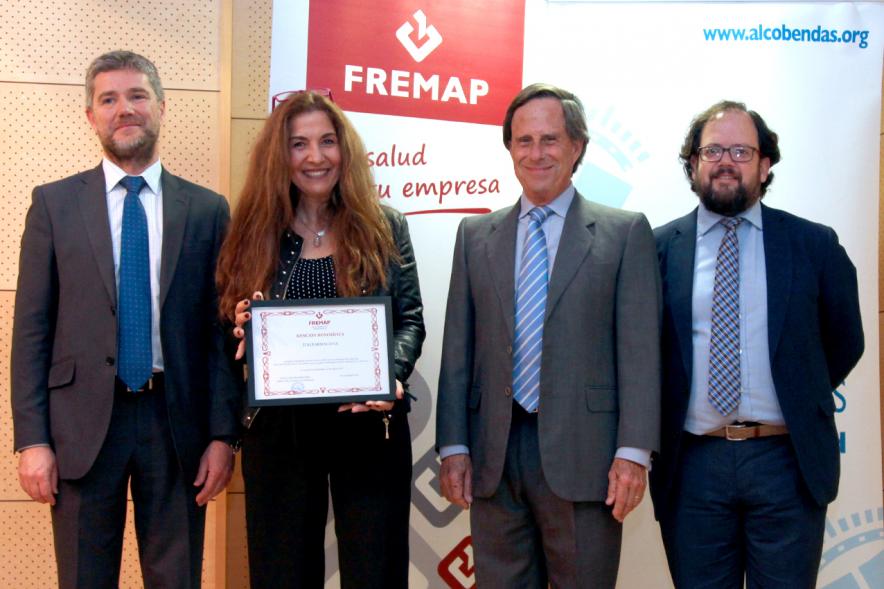 Reconocimientos FREMAP - Posado de las autoridades con los premiados  de Fremap