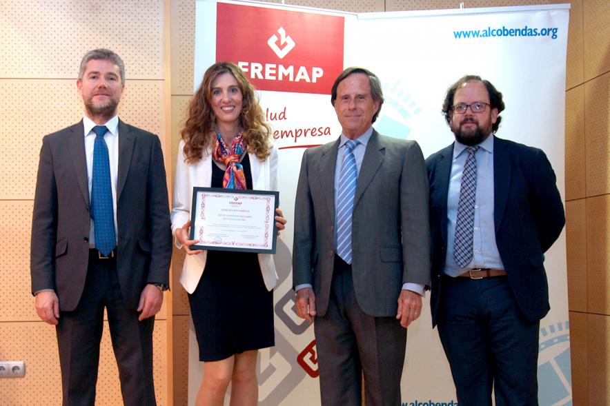 Reconocimientos FREMAP - Posado de las autoridades con los responsables de Fremap.