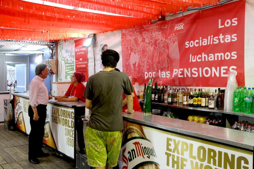 Interior caseta PSOE