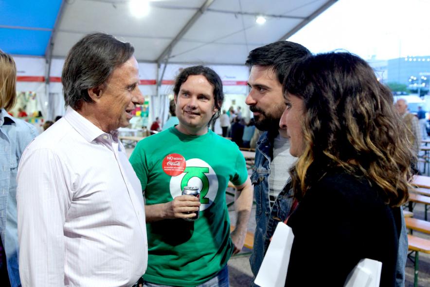 Miembros del consistorio durante la visita