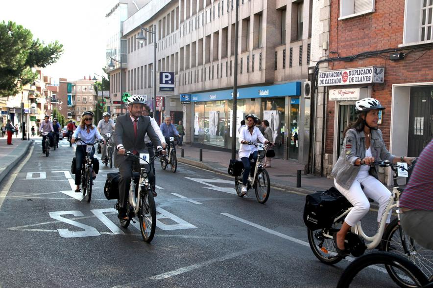 Semana de la Movilidad - Recorrido en Bicicleta - Los participantes durante el recorrido.