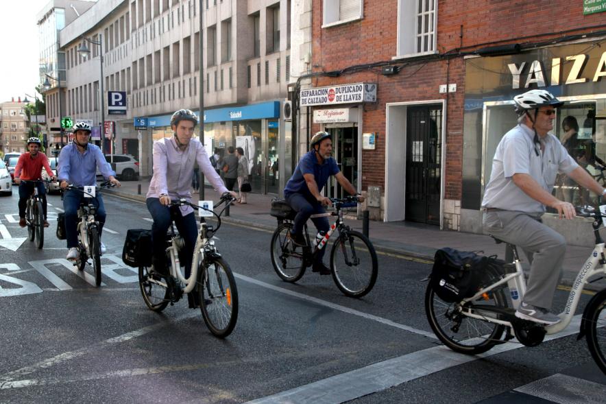 Semana de la Movilidad - Recorrido en Bicicleta - Los participantes en bicicleta.