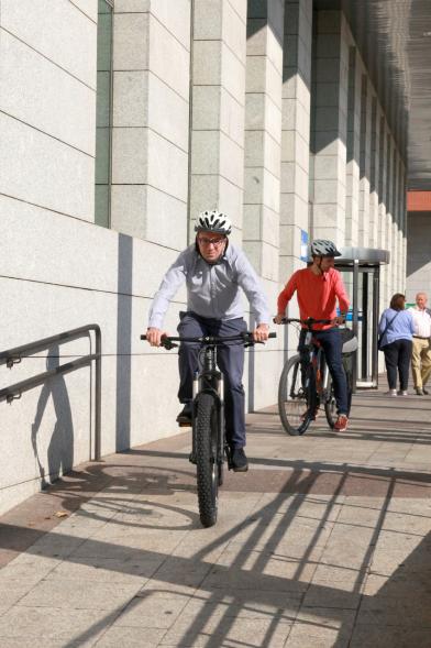 Semana de la Movilidad - Recorrido en Bicicleta - Los participantes en bicicleta.