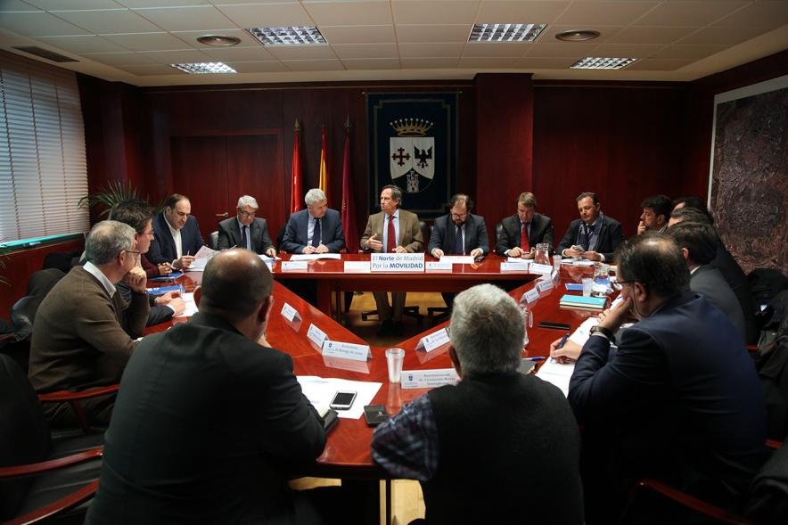 Reunión de Alcaldes de la Zona Norte de Madrid -  Los alcaldes reunidos.