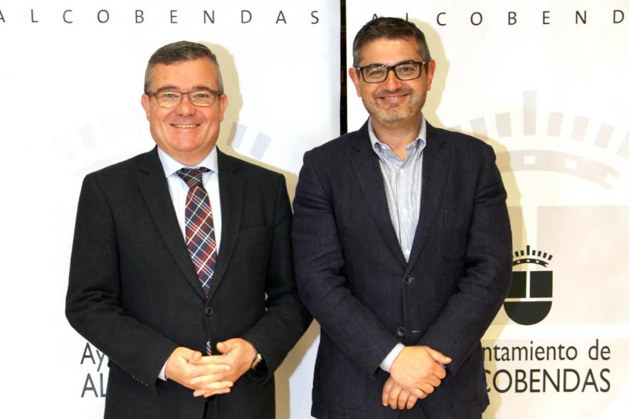 Alcalde Rafael Sanchez y Presidente de la FMM  Guillermo Hita. Reunión del Alcalde con el Presidente de la FMM - 2020