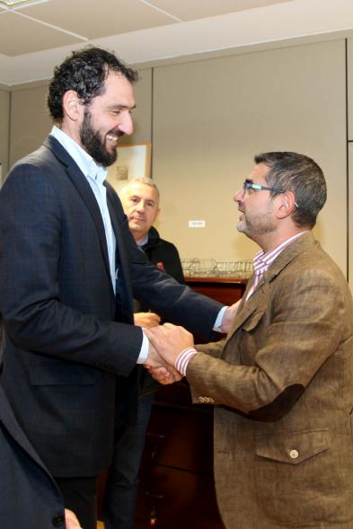 Reunión del Alcalde Rafael Sánchez Acera con Jorge Garbajosa - 2019