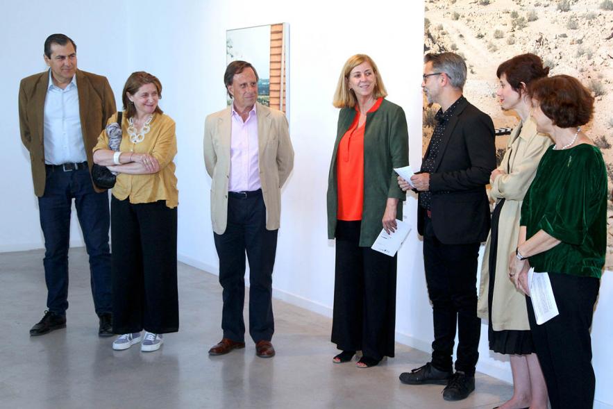 Roger Grasa, Alcalde Ignacio de Vinuesa, autoridades . Inauguración Exposición Roger Grasas - 2019