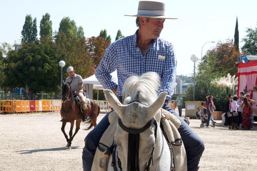 XXIV Romería Andaluza - Imagen de un hombre montado a caballo.
