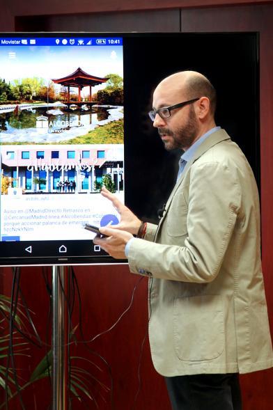 Rueda de Prensa Presentación Nueva App Alcobendas - Imagen de un momento de la presentación de la app.