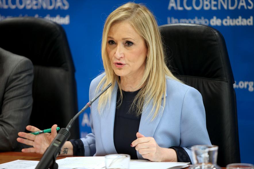 Rueda de Prensa del Consejo de Gobierno de la Comunidad de Madrid - Imagen de la presidenta de la Comunidad Cristina Cifuentes.