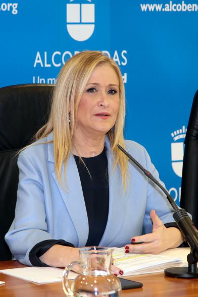 Rueda de Prensa del Consejo de Gobierno de la Comunidad de Madrid - Imagen de la presidenta de la Comunidad Cristina Cifuentes.