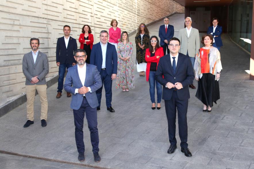 Miembros del gobierno. Rueda de Prensa Un Año de Gobierno Municipal - 2020
