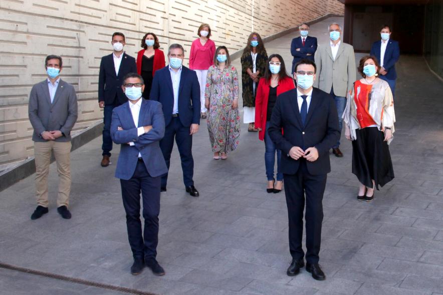 Miembros del gobierno. Rueda de Prensa Un Año de Gobierno Municipal - 2020