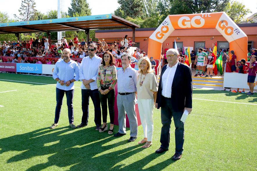 Inauguración Campo de las Terrazas - Partido Liga Heineken División de Honor Alcobendas - Independiente Santander - Imagen de las autoridades asistentes a la Inauguración Campo de las Terrazas.
