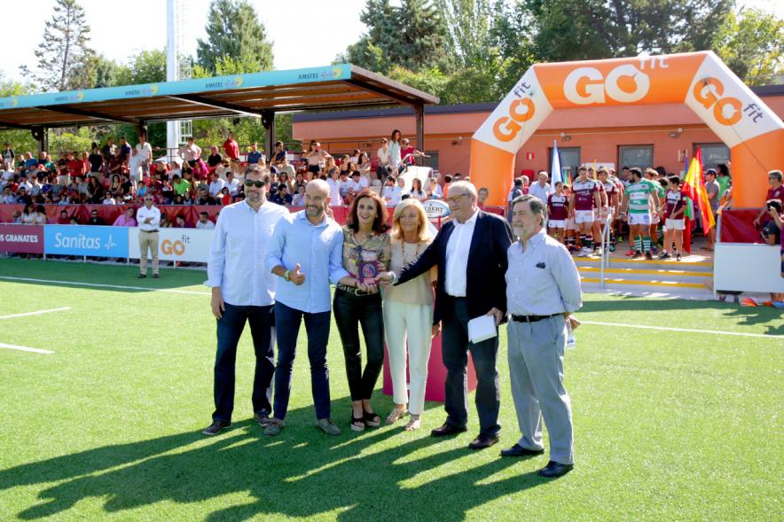 Inauguración Campo de las Terrazas - Partido Liga Heineken División de Honor Alcobendas - Independiente Santander - Imagen de las autoridades asistentes a la Inauguración Campo de las Terrazas.
