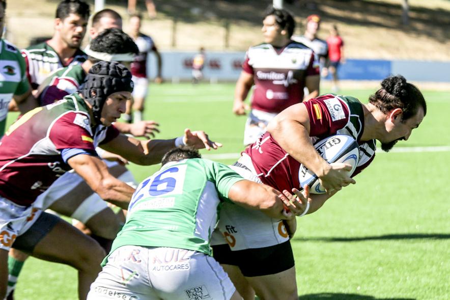 Inauguración Campo de las Terrazas - Partido Liga Heineken División de Honor Alcobendas - Independiente Santander - Imagen de un momento del partido de rugby.
