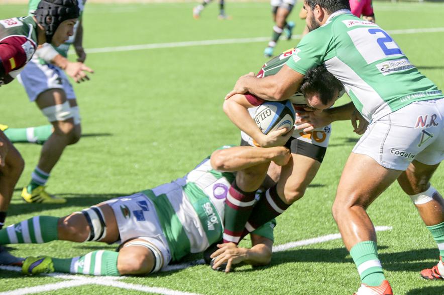 Inauguración Campo de las Terrazas - Partido Liga Heineken División de Honor Alcobendas - Independiente Santander - Imagen de un momento del partido de rugby.