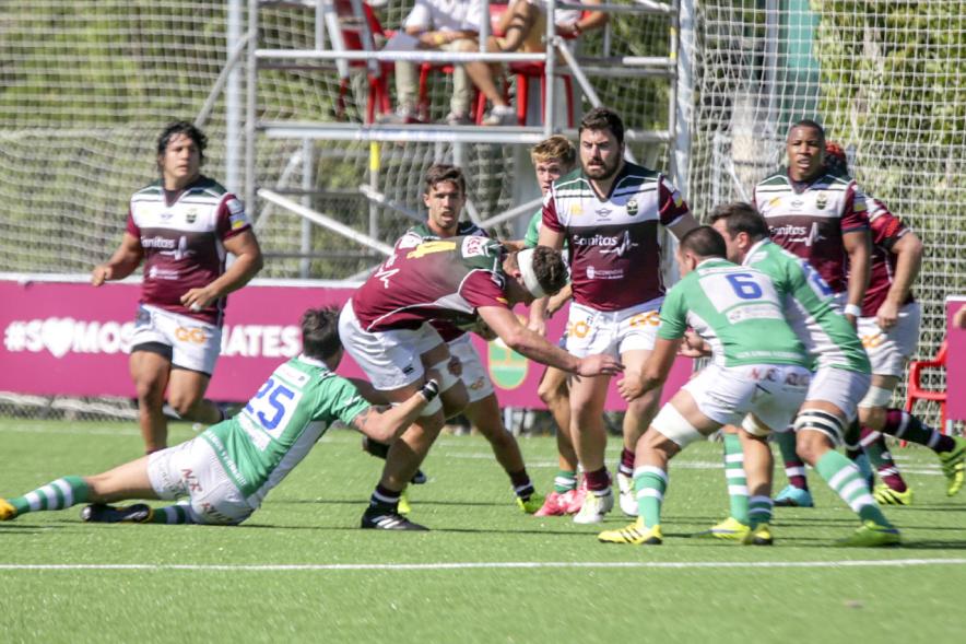 Inauguración Campo de las Terrazas - Partido Liga Heineken División de Honor Alcobendas - Independiente Santander - Imagen de un momento del partido de rugby.
