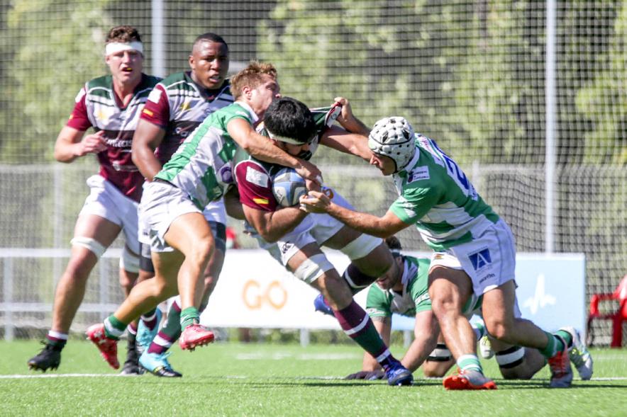 Inauguración Campo de las Terrazas - Partido Liga Heineken División de Honor Alcobendas - Independiente Santander - Imagen de un momento del partido de rugby.