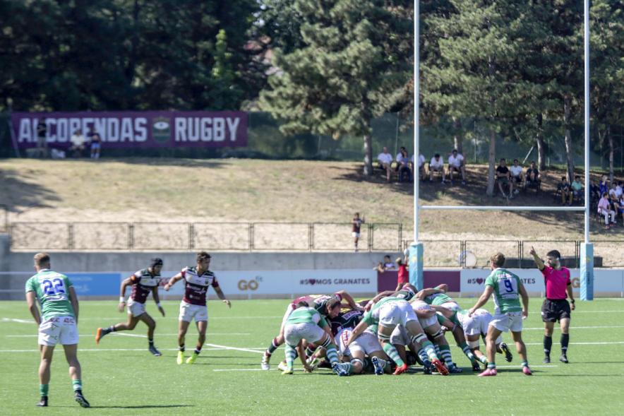 Inauguración Campo de las Terrazas - Partido Liga Heineken División de Honor Alcobendas - Independiente Santander - Imagen de un momento del partido de rugby.