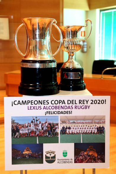 Trofeos de la Copa del Rey  de Rugby. Equipo Lexus Alcobendas – 2020