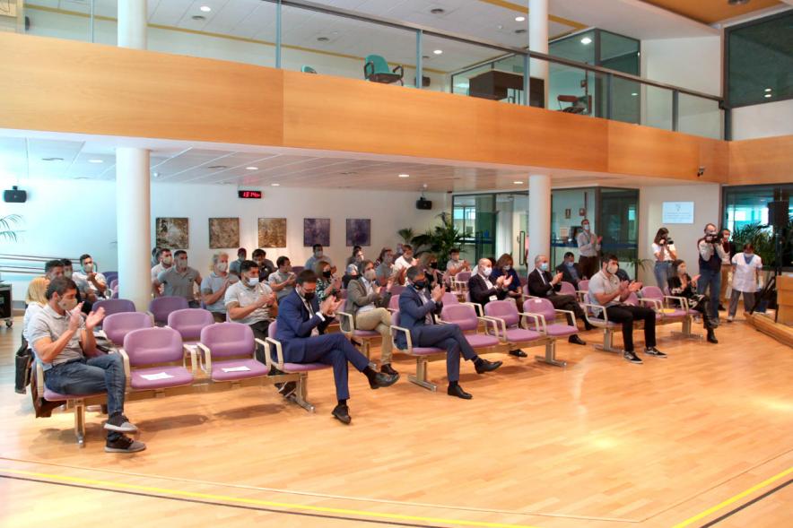Autoridades y Equipo de Rugby. Recepción Equipo Lexus Alcobendas Rugby Campeón de la Copa del Rey – 2020