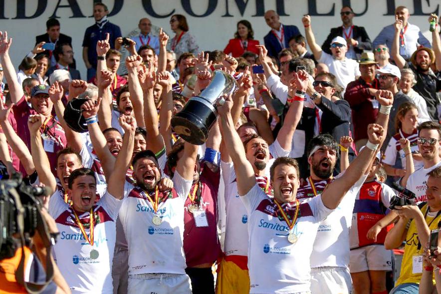 Equipo de rugby. Celebración Copa del Rey de Rugby - 2019
