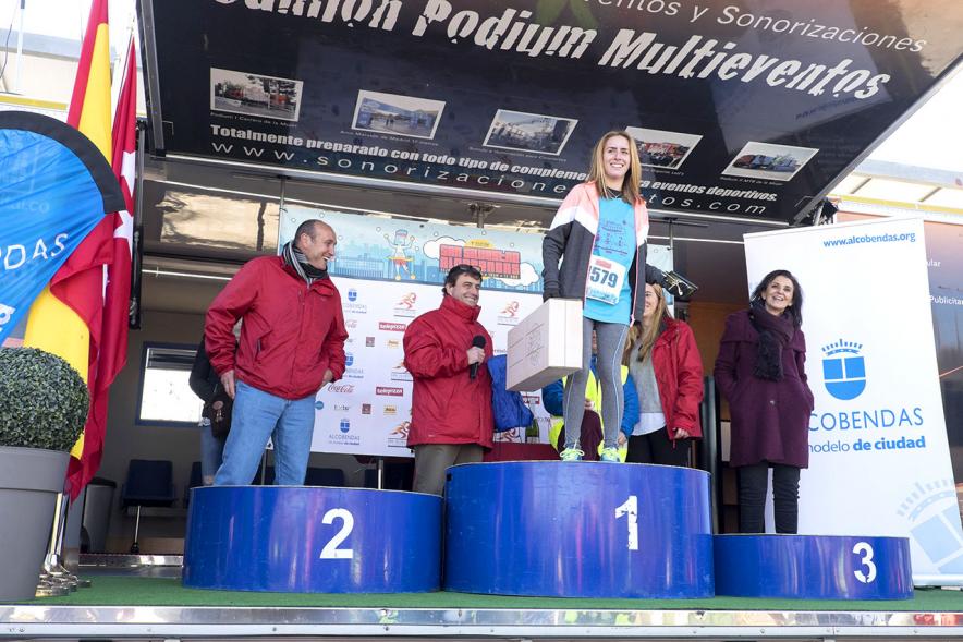 San Silvestre 2016 - Podium femenino.