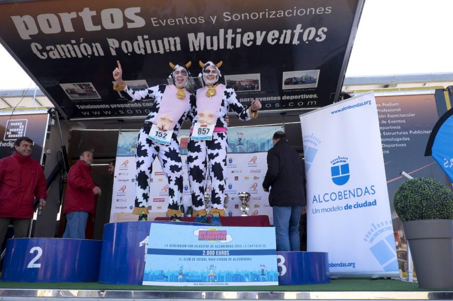San Silvestre 2016 -  Podium masculino.