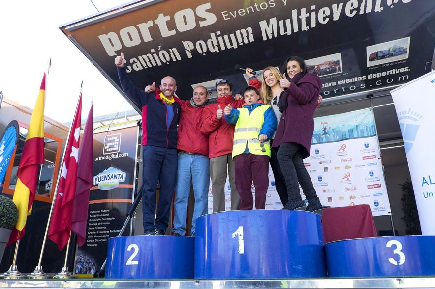 San Silvestre 2016 -  Podium masculino.