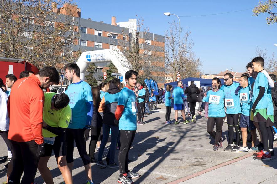 San Silvestre 2016 -  Los corredores antes de la salida.