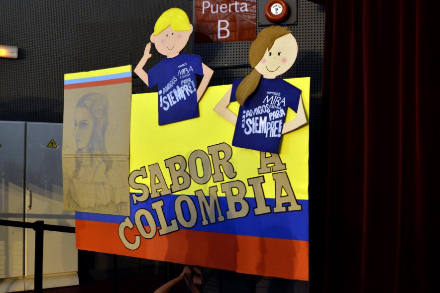Festival Gastronómico y Cultural - Sabor a Colombia -Un cartel de la fiesta.